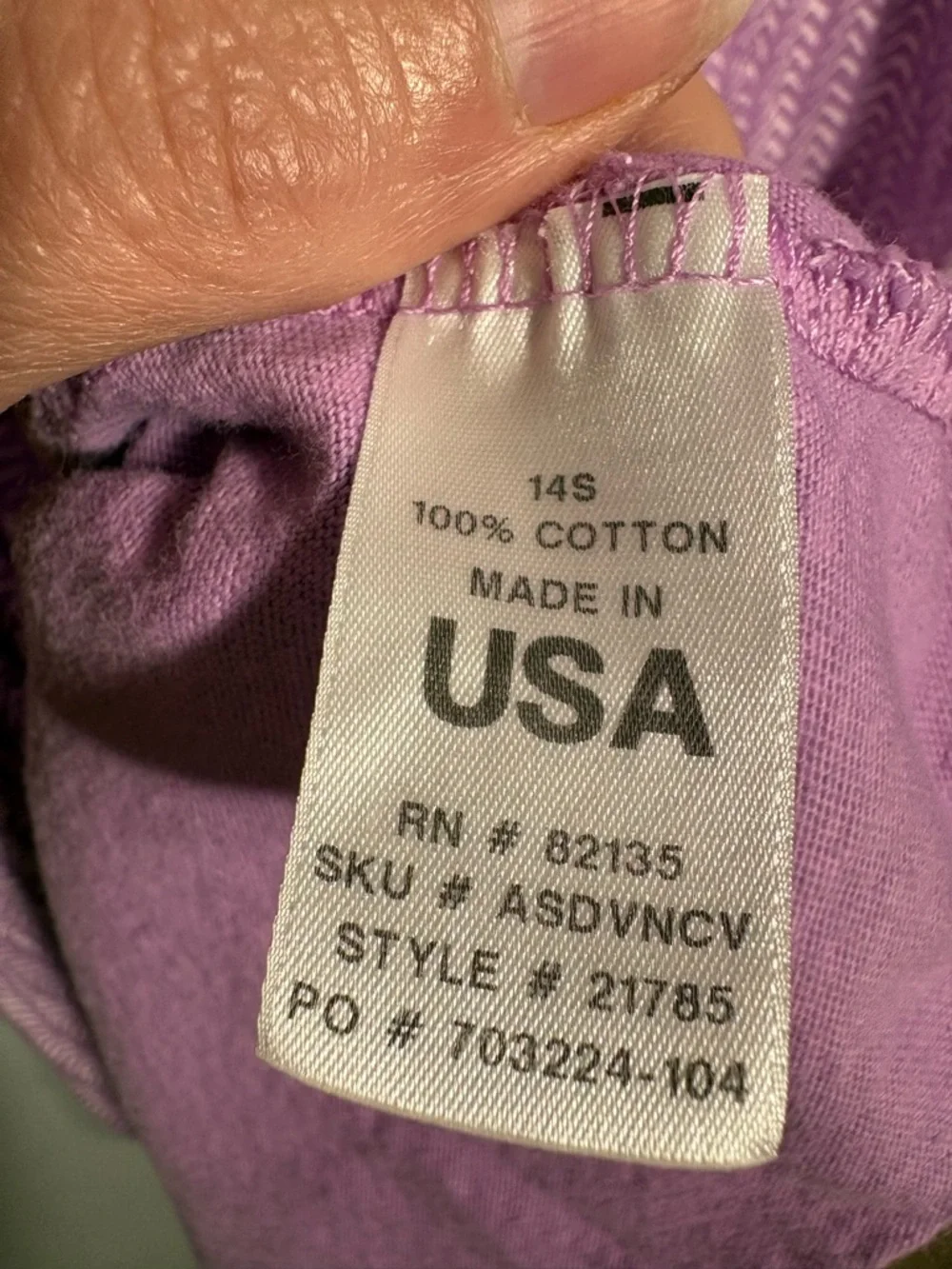 FRESH PRODUCE | Lilac Chevron Print V-Neck Sleeveless Dress size L USA Cotton - Picture 10 of 14